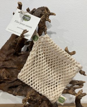 Filet à savon en coton